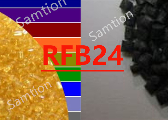 A resina S-Plastic Thermocomp RFB24 é um composto à base de resina PA 66 contendo contas de vidro, fibra de vidro.