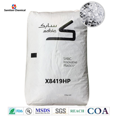 FDA Grade S-Plastic Xylex X8419HP Resin Pellets Bulk Low Medium Flow para moldagem por injeção